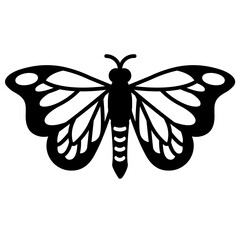 butterfly glyph icon