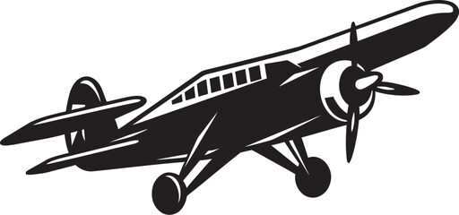 Aeronautical Elegance Midnight Flight Aviation Majesty Onyx Wings