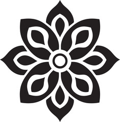 Black Floral Forest Black Floral Woodland