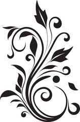 Fragile Black Florals Whispering Midnight Vines