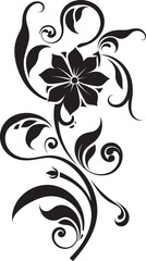 Floral Ambience at Twilight Romantic Ebony Elegance