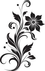 Ornate Midnight Blossom Digital Pulse Portal Enigmatic Flux