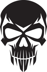 Chic Rebellion Urban Swagger in Funky Skull Vector Elegant Edge A Cool Black and White Skullhead Revolution