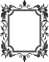 Majestic Legacy Monochrome Elegance for the Elite in Royal Decor Imperial Splendor Royal Vector Craftsmanship with Monochrome Florals