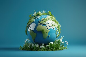 Eco Friendly Earth Background, Save the World Concept, Earth day, Environment Day.