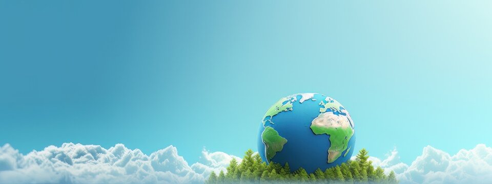 Eco Friendly Earth Banner, Save the World Concept, Earth day, Environment Day.