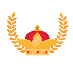 crown with golden wreath