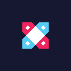 X house logo design illustration vector template