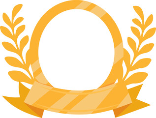 golden ribbon wreath