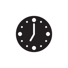 Clock. Time. Flat Icon. Hours. 