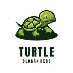 Illustration Turtle Mascot Logo