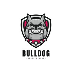 Head Bulldog Mascot Logo
