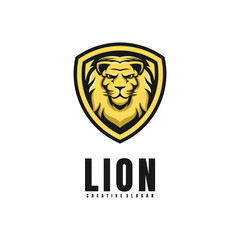 Head Lion Mascot Logo