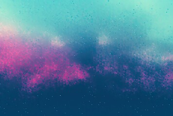 Obraz premium Teal purple sky