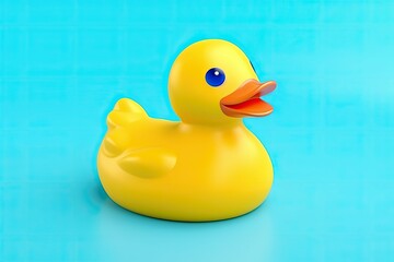 3d Illustration Duck Toy Isolated Background