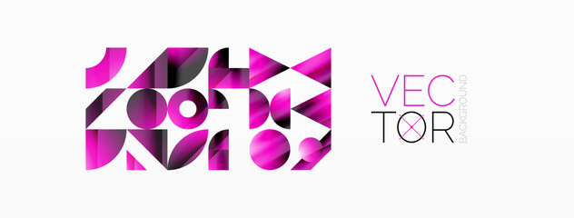 Geometric minimalism with triangles and circles. Blend of basic shapes creating serene, visually pleasing compositions. Wallpaper, banner, background, landing page, wall art, invitation, prints