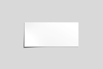 Blank gift voucher mockup