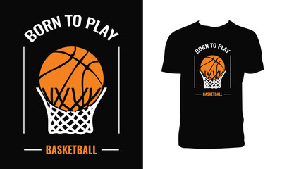 Basketball Vector T Shirt Design.