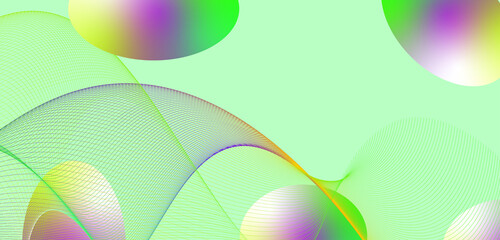 Very amazing beautiful and colorful wave line art illustration
