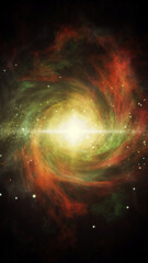 宇宙　銀河誕生　背景　暖色系  /  space © koro