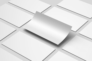 Blank slides presentation mockup