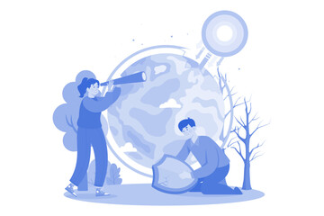 Ozone Holes are caused by chemicals depleting the ozone layer.