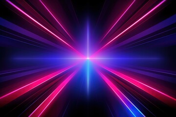 Obraz premium abstract futuristic background with pink blue glowing neon moving high speed wave lines and bokeh lights. Data transfer concept Fantastic wallpaper