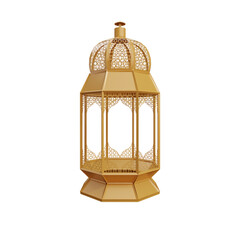 flat islamic lantern icon 3d illustration telephone icon 3d illustration with white background