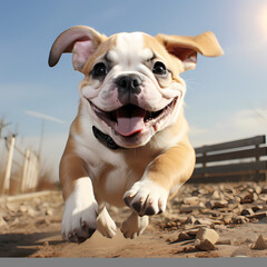 Bulldog. Advertising photographs.