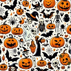 Happy Halloween with pumpkin background design