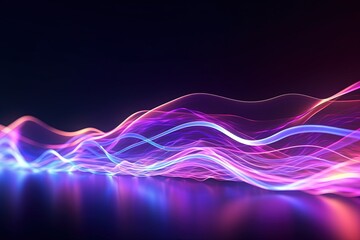 abstract futuristic background with pink blue glowing neon moving high speed wave lines and bokeh lights. Data transfer concept Fantastic wallpaper