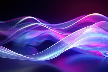 abstract futuristic background with pink blue glowing neon moving high speed wave lines and bokeh lights. Data transfer concept Fantastic wallpaper