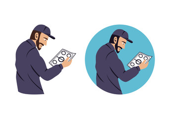 Coach Character Design Illustration vector eps format , suitable for your design needs, logo, illustration, animation, etc.