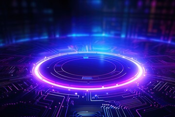 abstract futuristic background with pink blue glowing neon moving high speed wave lines and bokeh lights. Data transfer concept Fantastic wallpaper