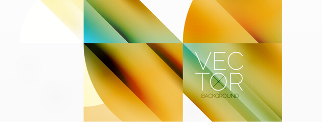 Minimalist marvel - squares and circles unite in harmonious geometry. Muted tones weave serene backdrop where structured tiles form dance of timeless elegance, epitomizing modern simplicity