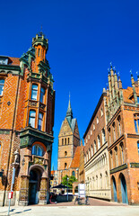 Naklejka na ściany i meble Old Town Hall and Market Church in Hannover - Lower Saxony, Germany