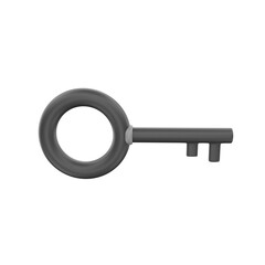 3D rendering Key Icon Object