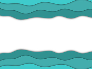 Frame gradient with waves 