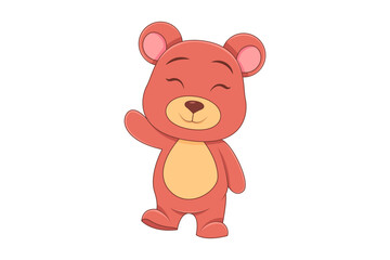 Obraz na płótnie Canvas Cute Bear Character Design Illustration