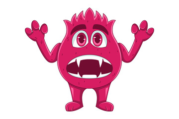 Little Monster Character Design Illustration
