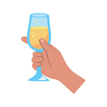 champagne cup toasting drink
