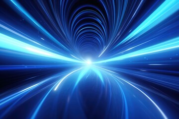 Obraz premium abstract futuristic background with pink blue glowing neon moving high speed wave lines and bokeh lights. Data transfer concept Fantastic wallpaper