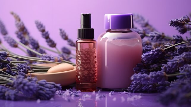 Lavender Nourish Your Senses with Care ai generated, Cosmetic Image concept