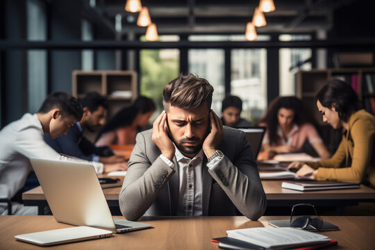 Office workers are stressed because the workload is too large