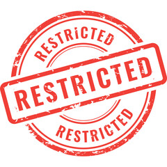 restricted rubber stamp