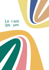 abstract colorful design element for poster or book cover.