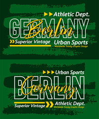 Berlin Germany urban calligraphy typeface grunge superior vintage, typography, for t-shirt, posters, labels, etc.
