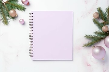 pastel blank diary christmas decoration 