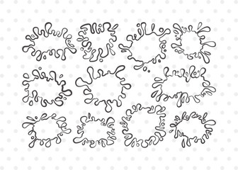 Ink Splatter Clipart SVG Cut File | Slime Svg | Blood Splatter Svg | Paint Splatter Svg | Paint Spots Bundle | Eps | Dxf | Png