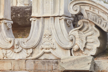 Iconic of Ruins of Yuan ming yuan (old summer palace) in Beijing